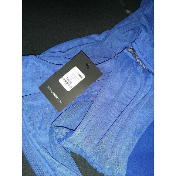 New XL Fashion Nova Royal Blue Not Exactly Mistaken Mini Dress Prom Party Dress - Picture 12 of 12